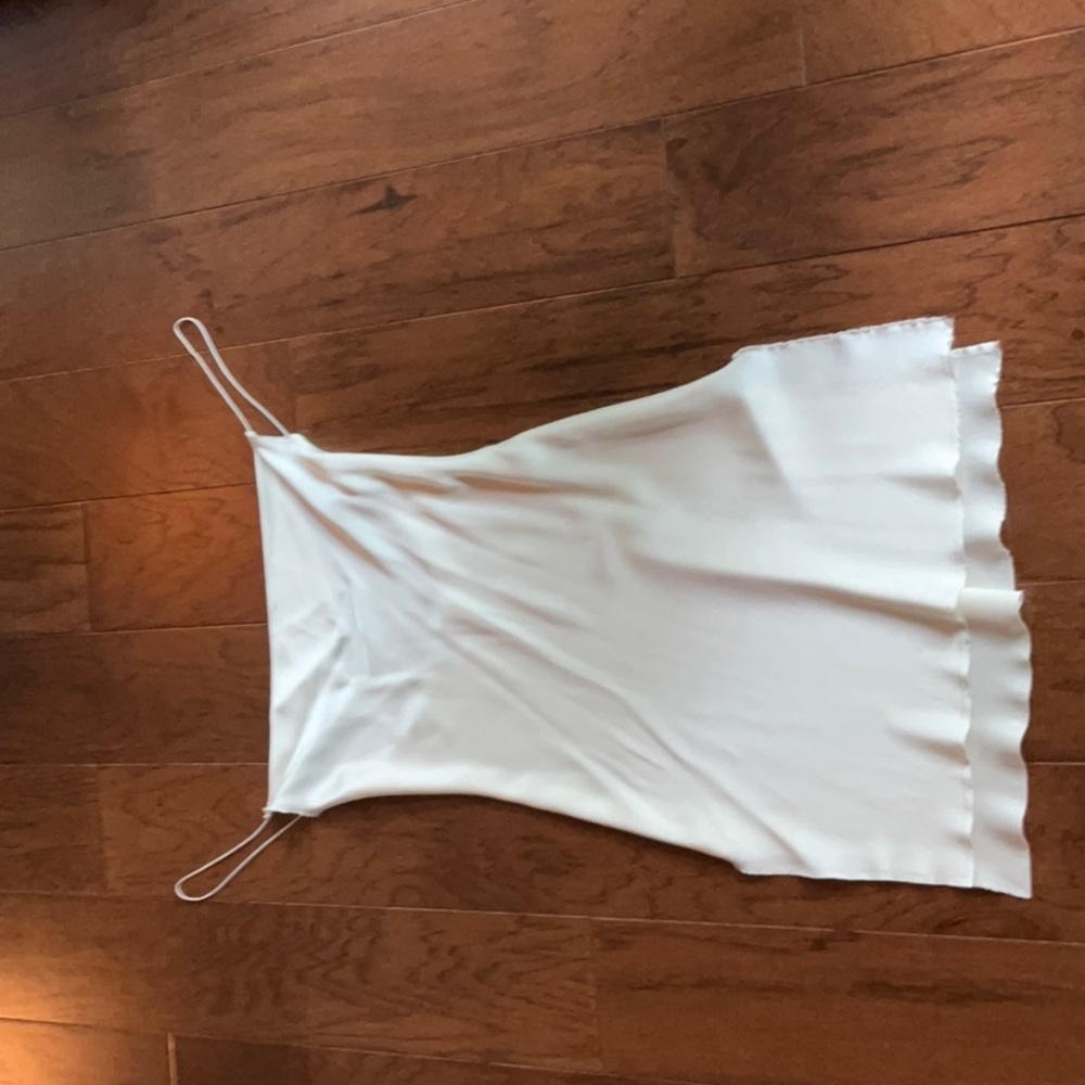 White Silk Dress